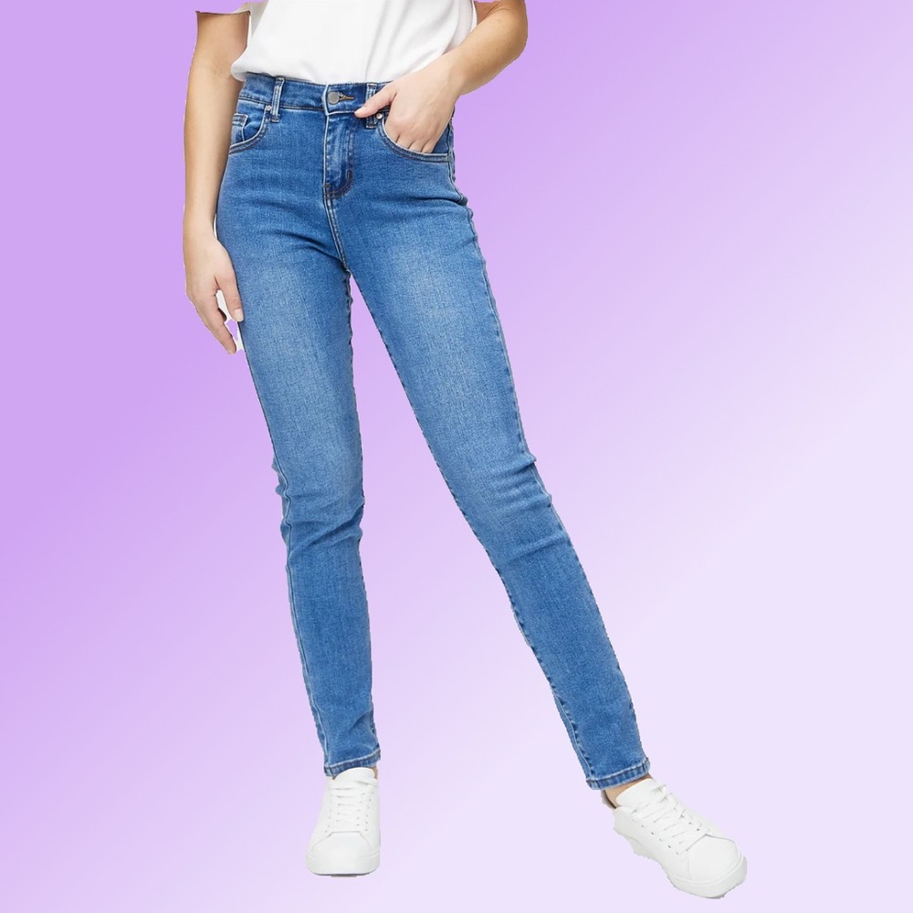 Classic Blue Slim Stretch Ankle Jeans